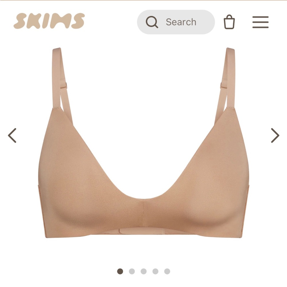 SKIMS WIRELESS FORM T-SHIRT DEMI BRA: Size 40C Color: CLAY (BRAND NEW)